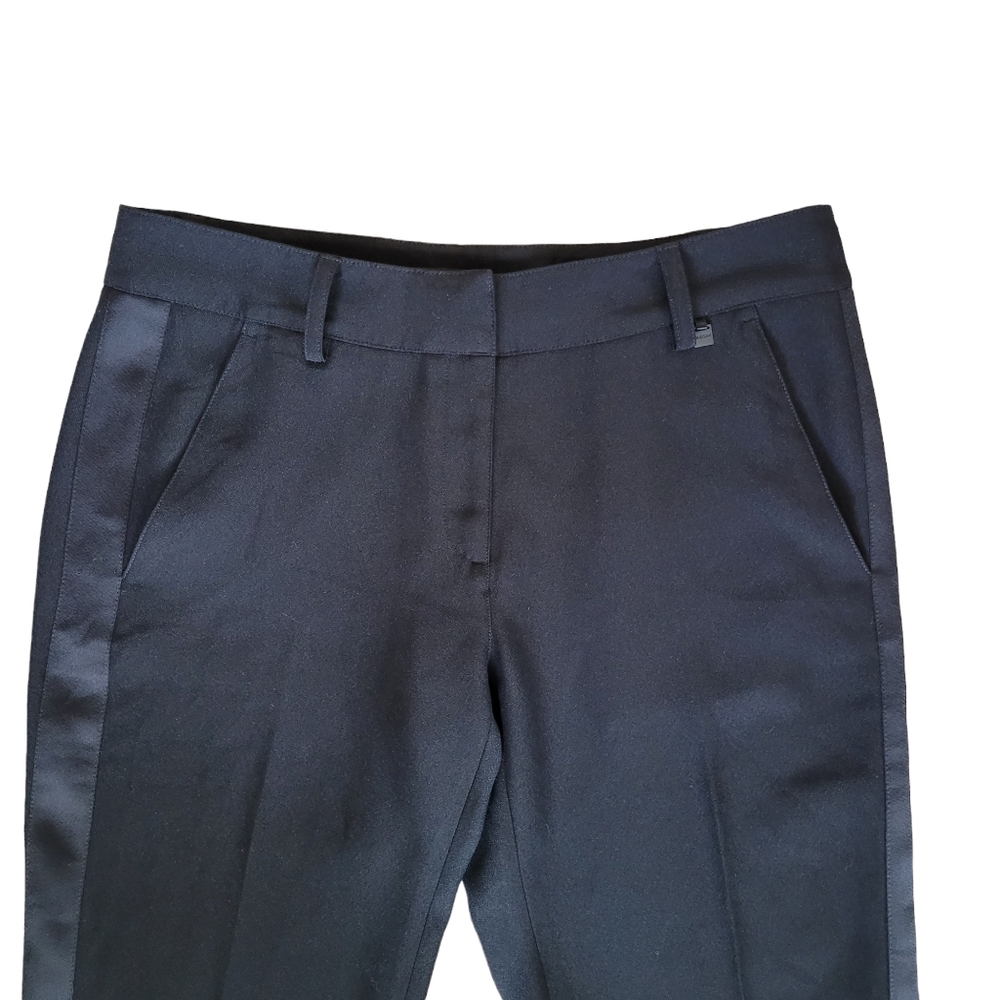Rudsak Tuxedo Dress Pants Satin Side Stripes Slim Fit Cropped - Picture 4 of 11